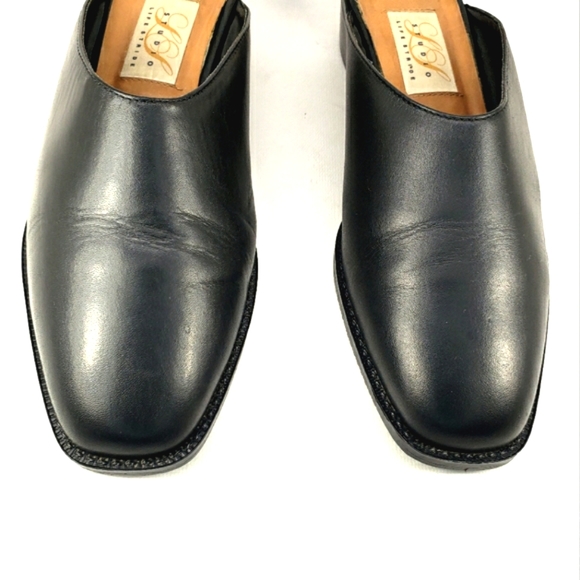 Life Stride Studio, Black Leather Slip On, Square Toe Mules. Women's Size 7.5M - Picture 6 of 12